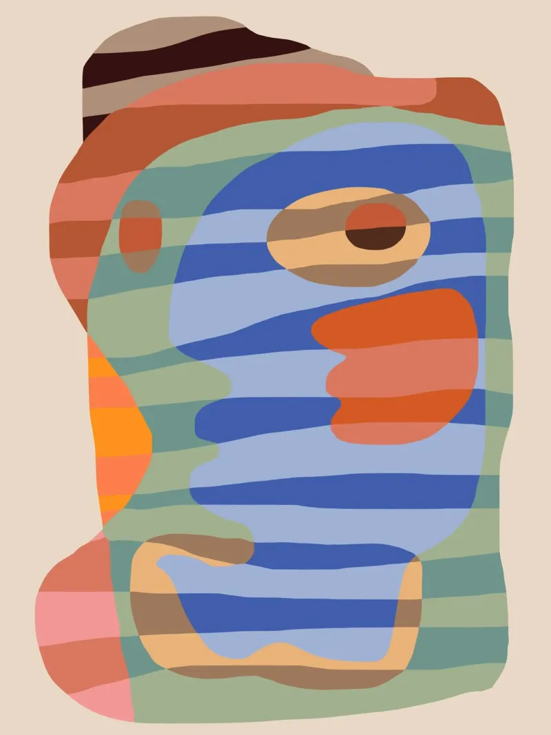 Forme a strisce colorate poster da Little Dean