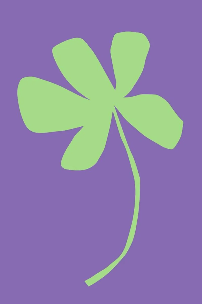 Single Green Flower carta hahnemühle da Pure