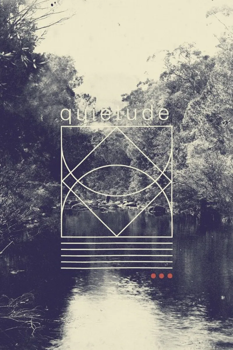 Quietude poster with aluminum frame by Florent Bodart