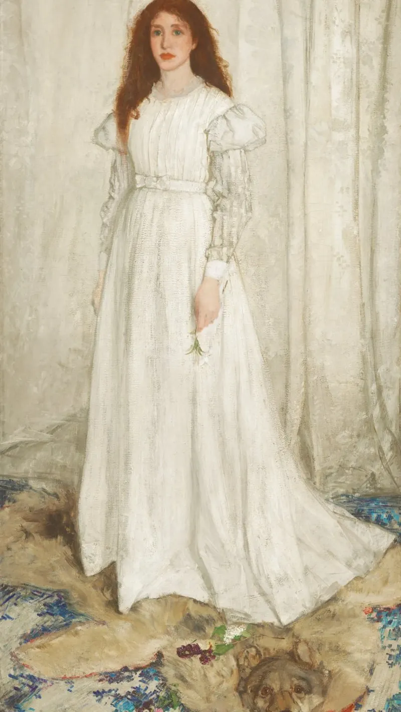 Sinfonia in bianco di James McNeill Whistler, n. 1: Il bianco pellicola backlit da Venus Art