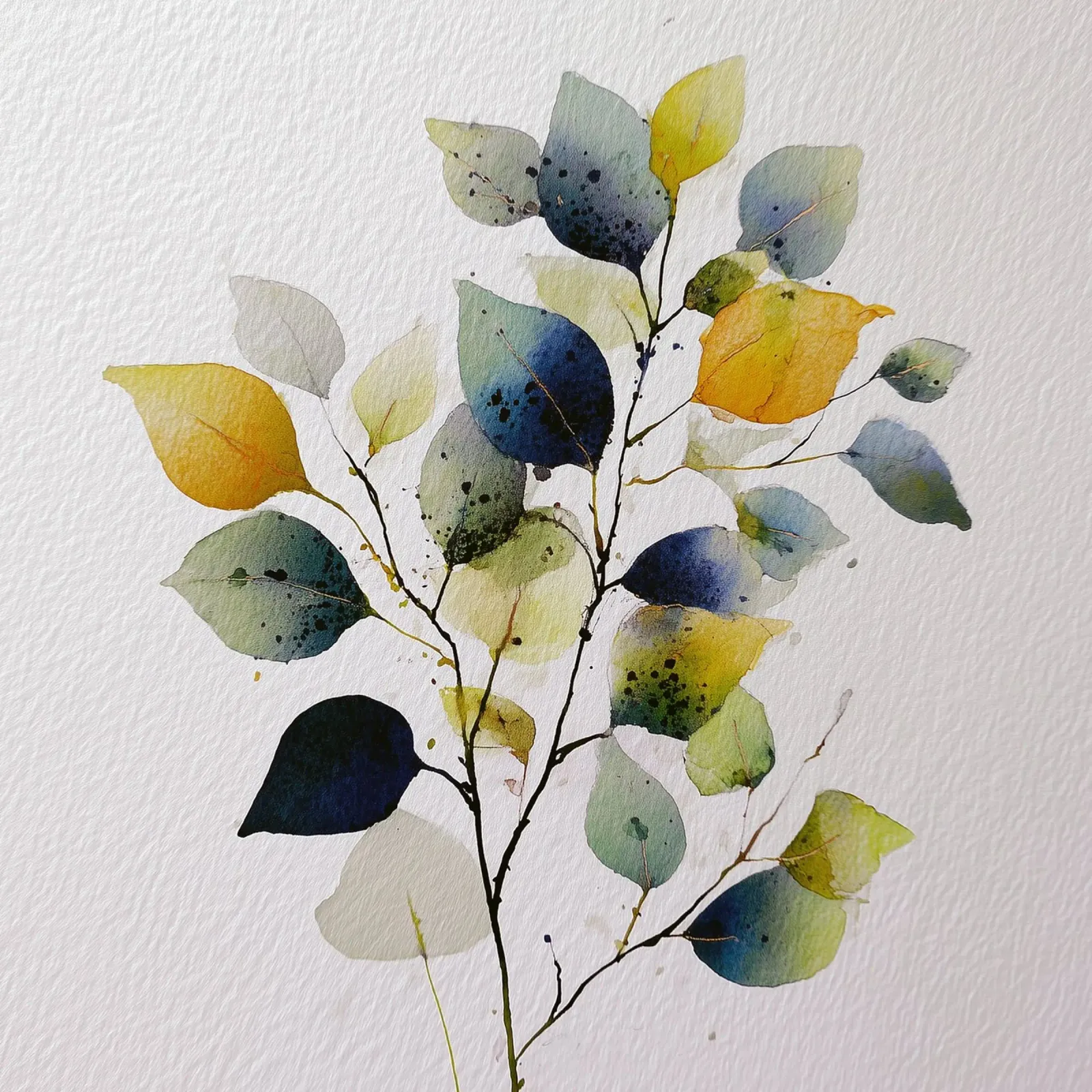 Rustige bloei canvas met Baklijst van Sophia Calder Studio