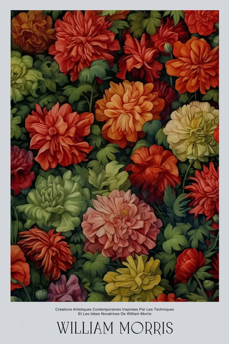 Overvloedige bloei Kleurrijk botanisch poster van Turner Kyle