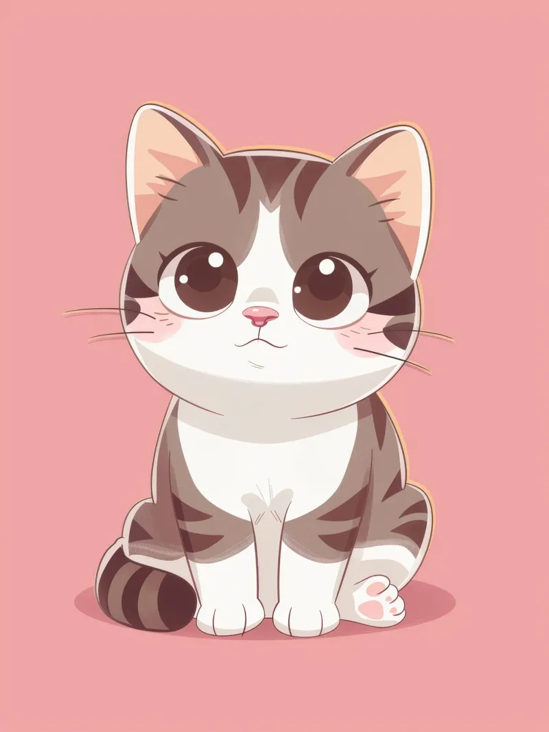 Affascinante gatto American Curl con orecchie arricciate carta hahnemühle da DesignDoodle