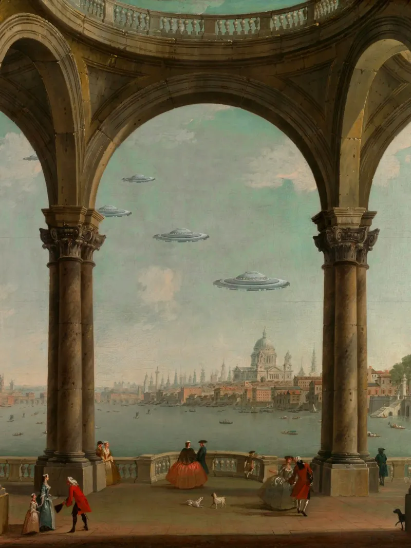 Venetian Promenade canvas by MsGonzalez