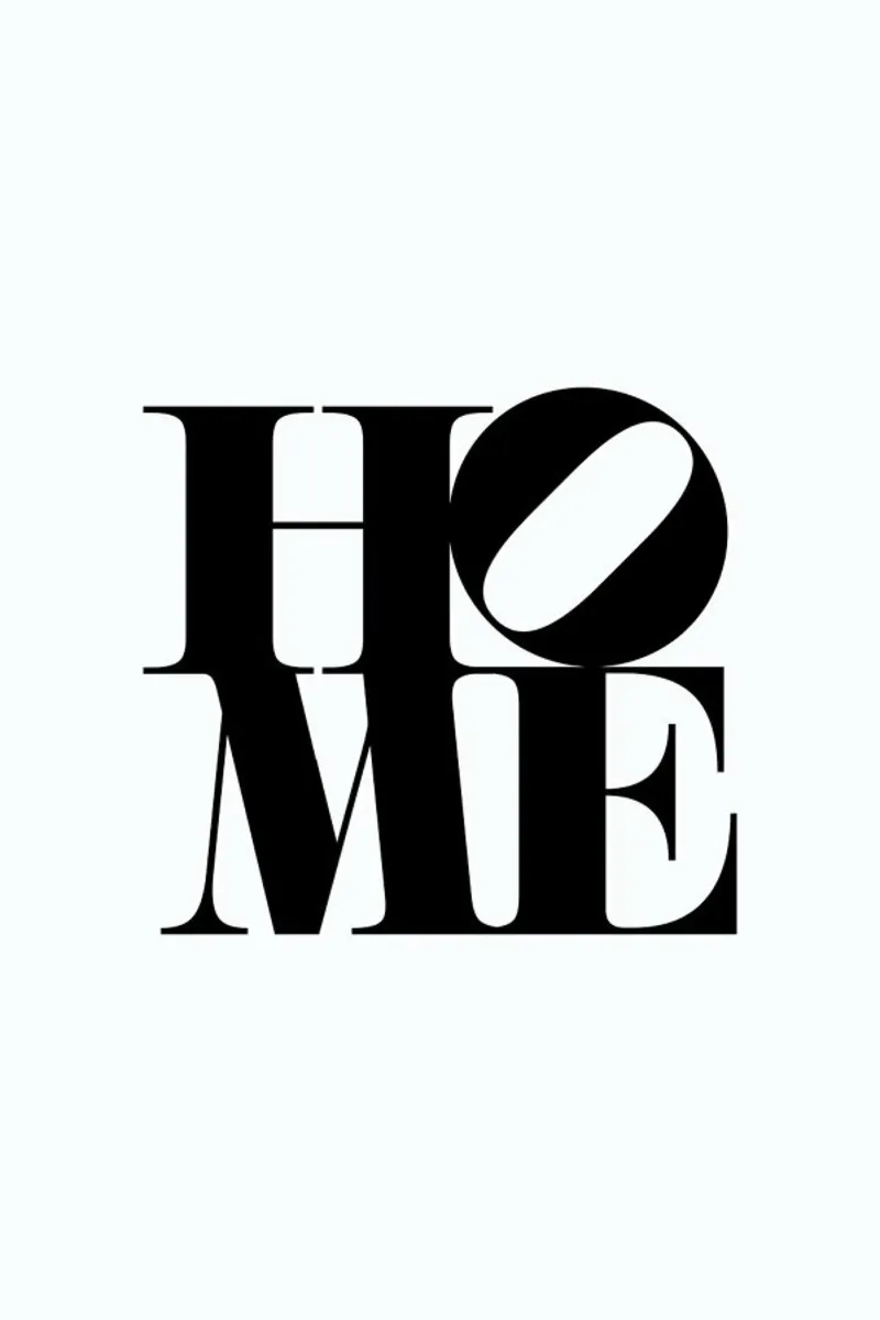 Home poster with plastic frame by Studio One