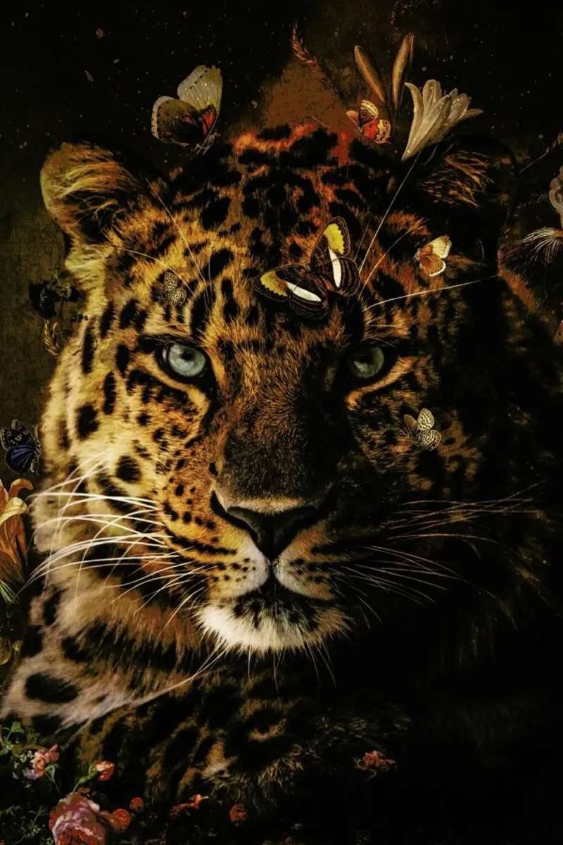 Leopard 4 alluminio dibond da Wouter Rikken