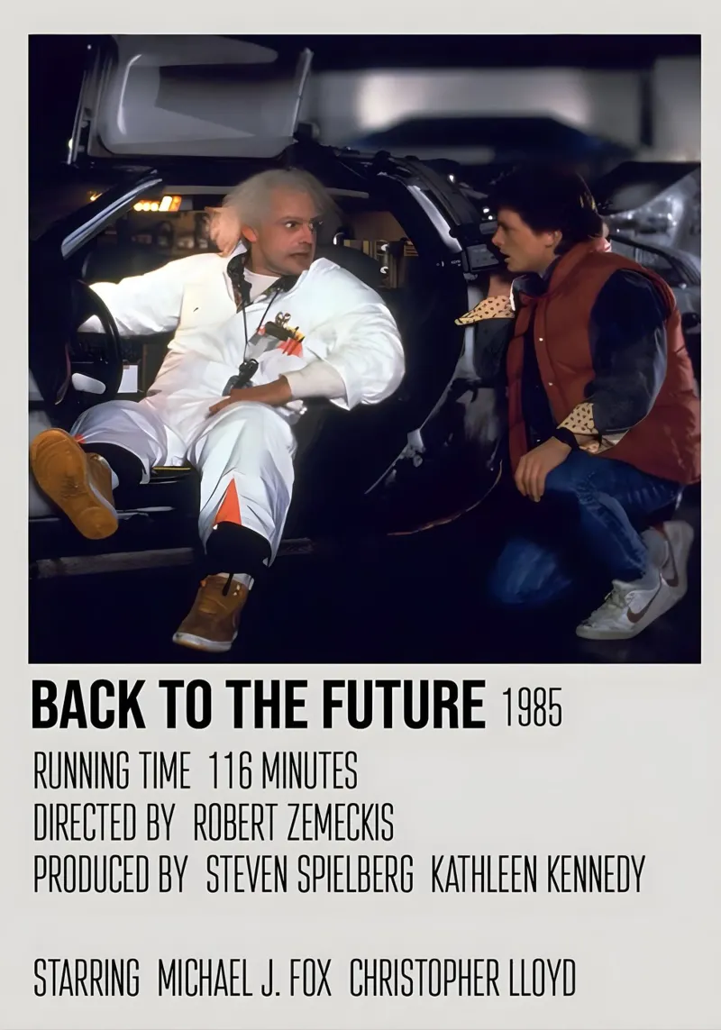 BACK TO THE FUTURE 1985 carta hahnemühle da MVFminimalist