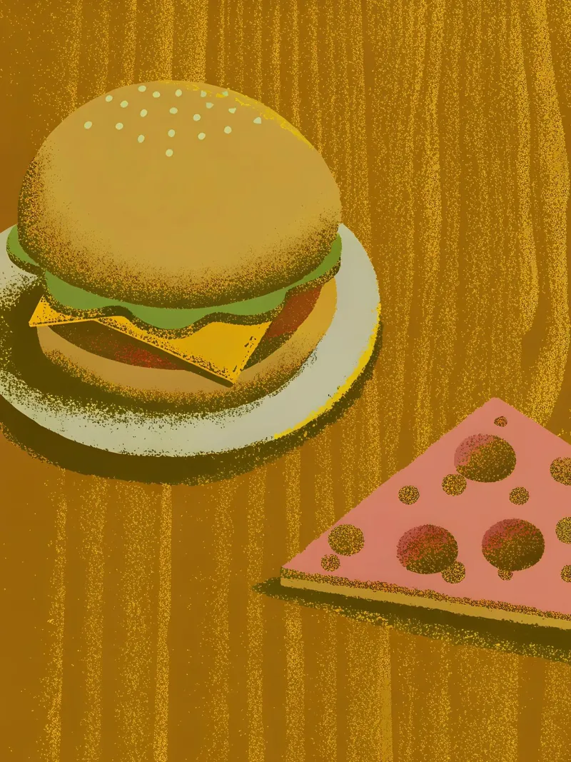 Hamburger e pizza poster da SOUL SHOP