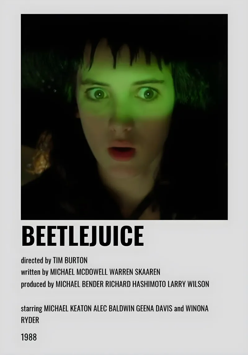 BEETLEJUICE pellicola backlit da MVFminimalist