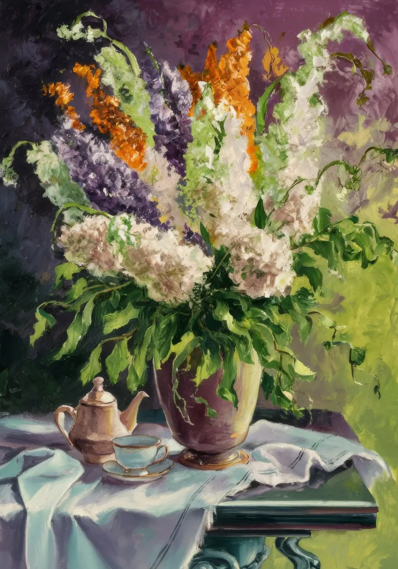 Regal Bloom Repose canvas by Celestial Harmony