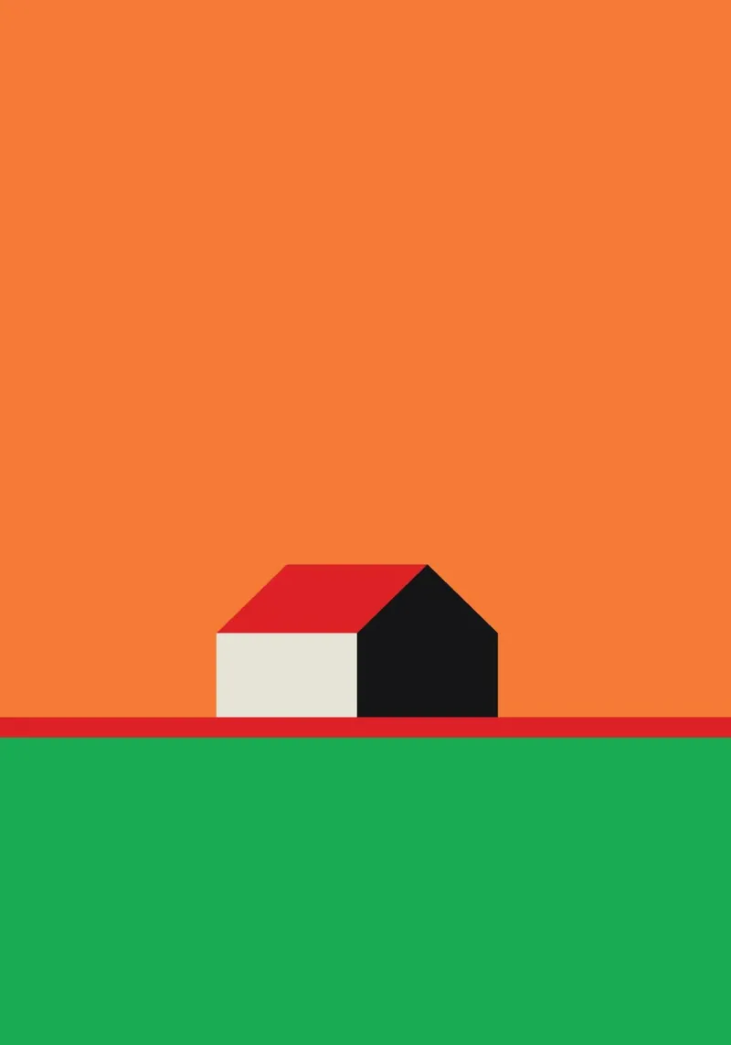 Casa Bauhaus isolata poster da Family Bauhaus Art