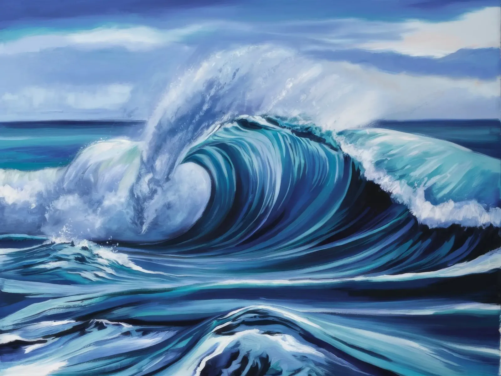 Potenza oceanica Crest carta hahnemühle da Dream Spectrum