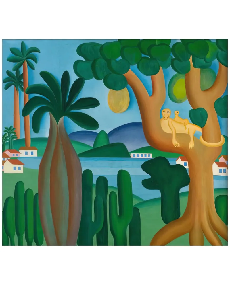 Tarsila do Amaral the lake backlit film by ART BEST