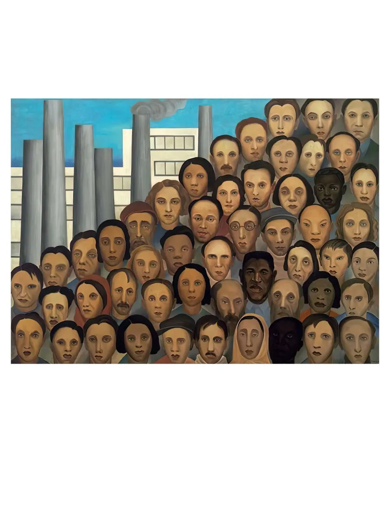 Lavoratori Tarsila Do Amaral tela con Cornice a cassetta da ART BEST