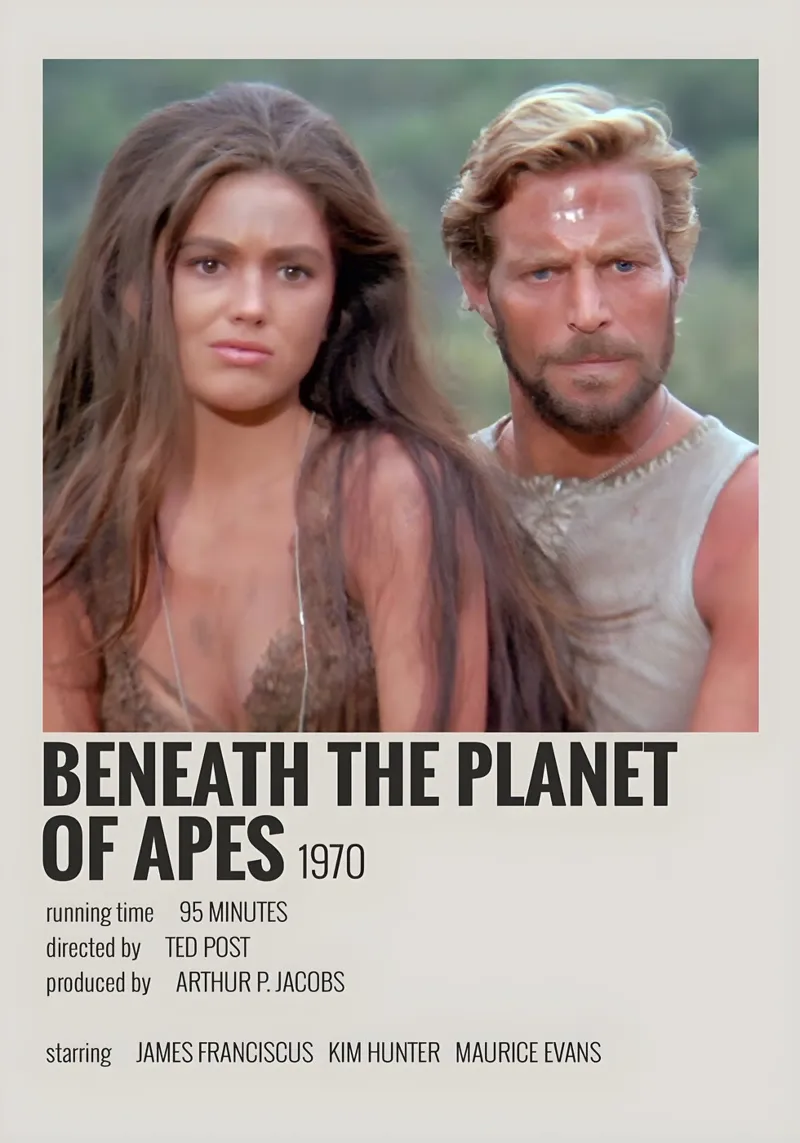 BENEATH THE PLANET OF APES 1970 plexiglass da MVFminimalist