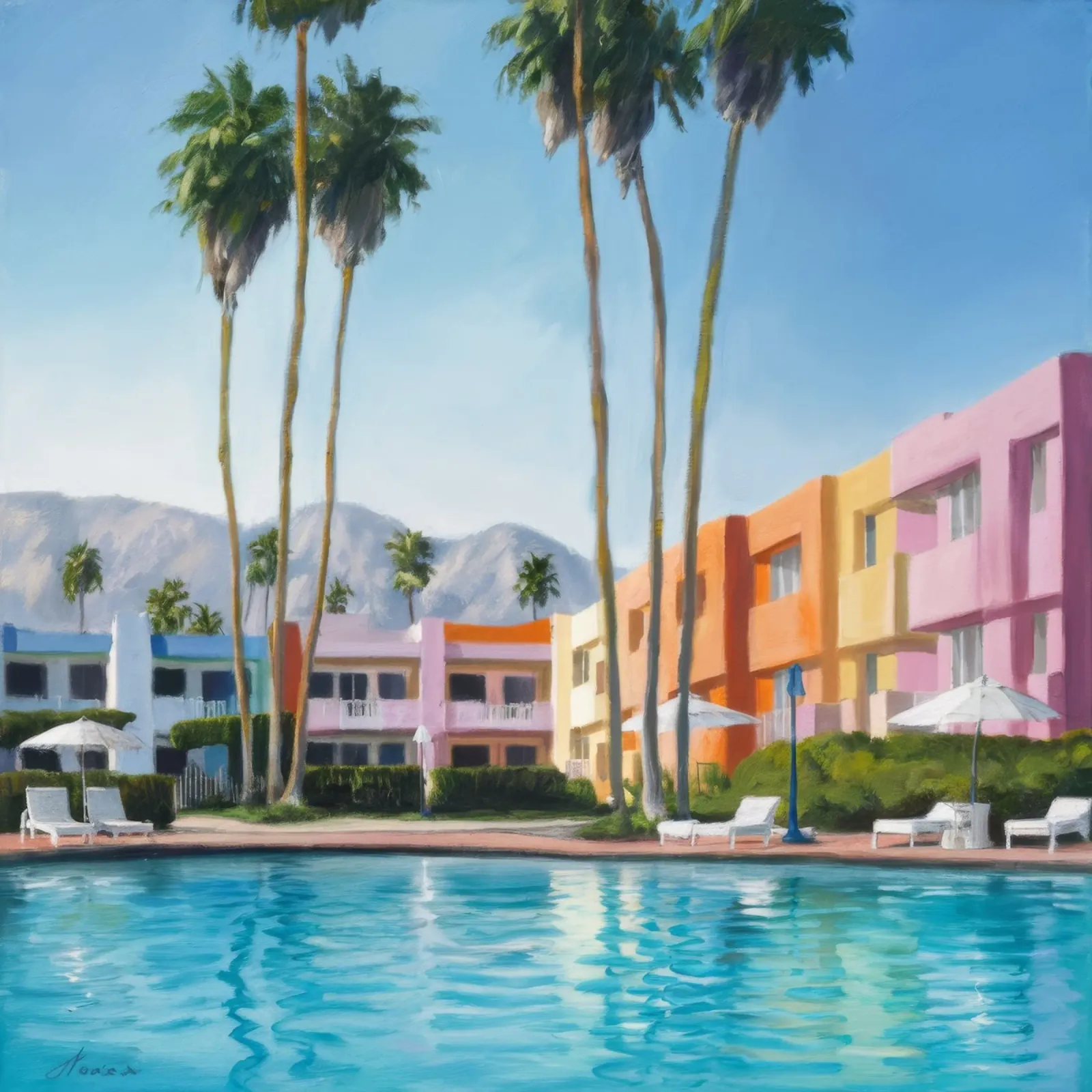 Aqua Palm Chic pellicola backlit da Infinite Chroma