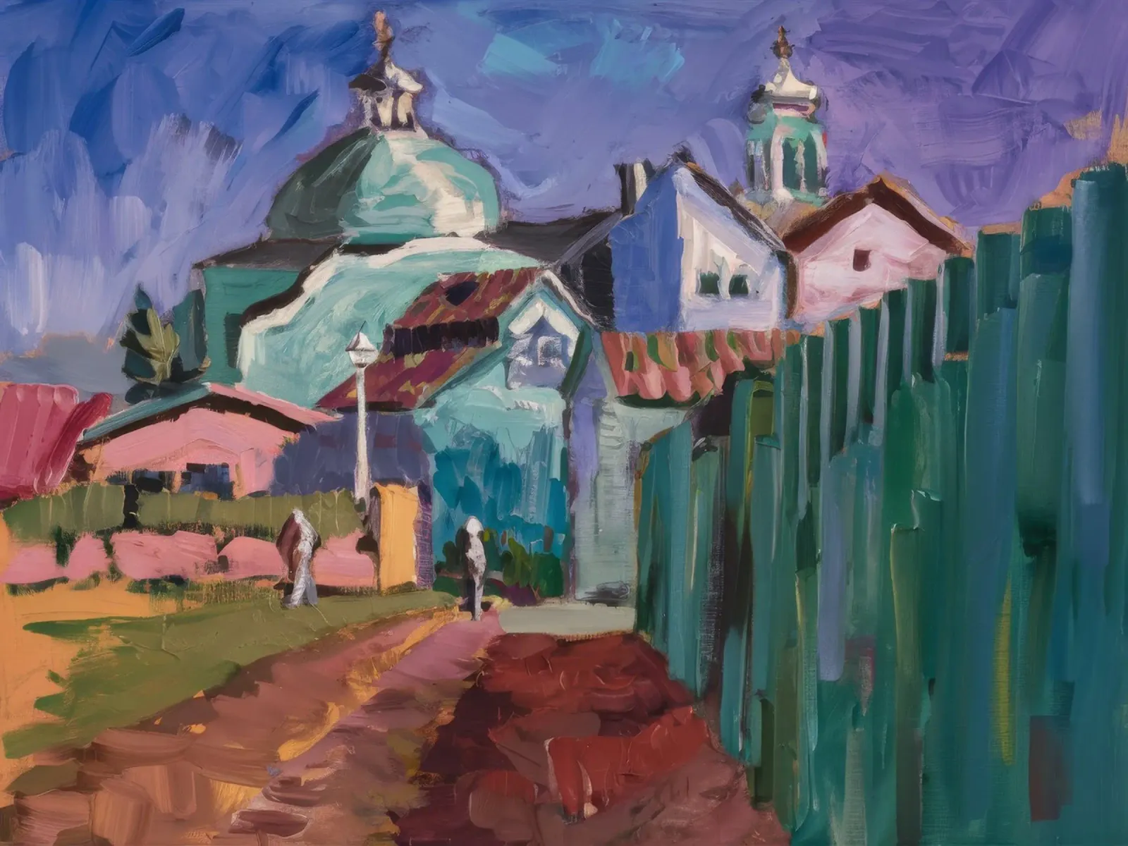 Turquoise torenuitzicht canvas van Radiance Landscape