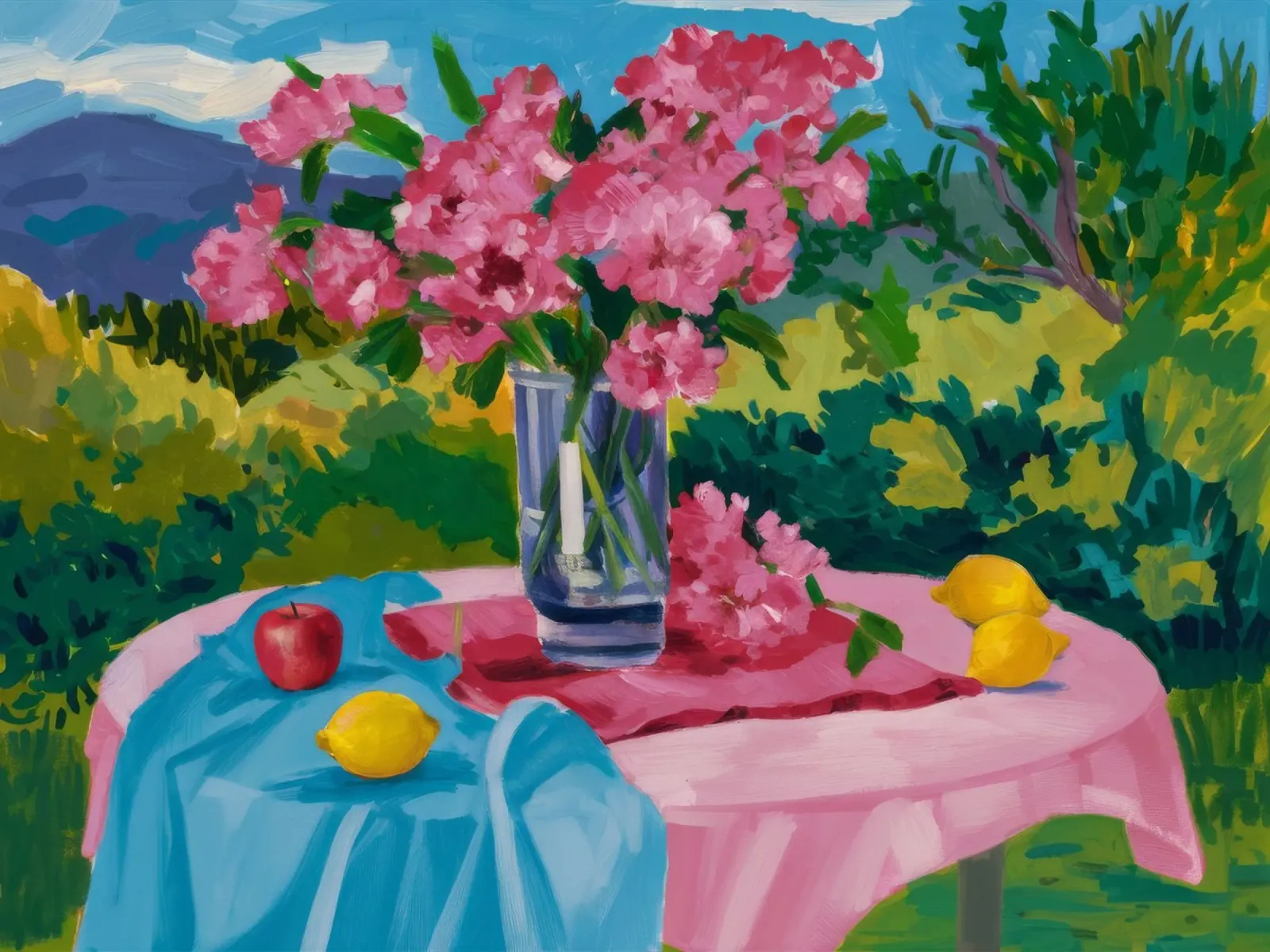 Pioen alfresco vreugde canvas van Radiance Landscape