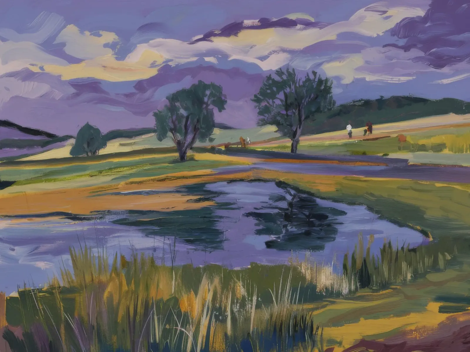 Lone Tree Waters canvas by Celestial Harmony
