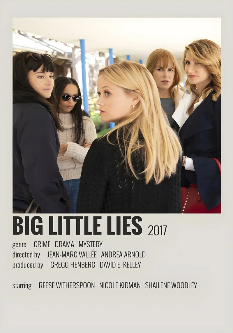 BIG LITTLE LIES 2017 alluminio dibond da MVFminimalist