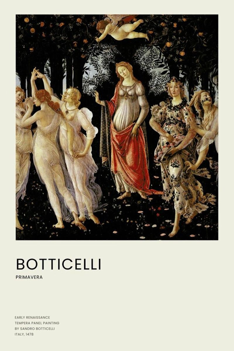 Botticelli - Primavera poster da Vintage by JUNIQE