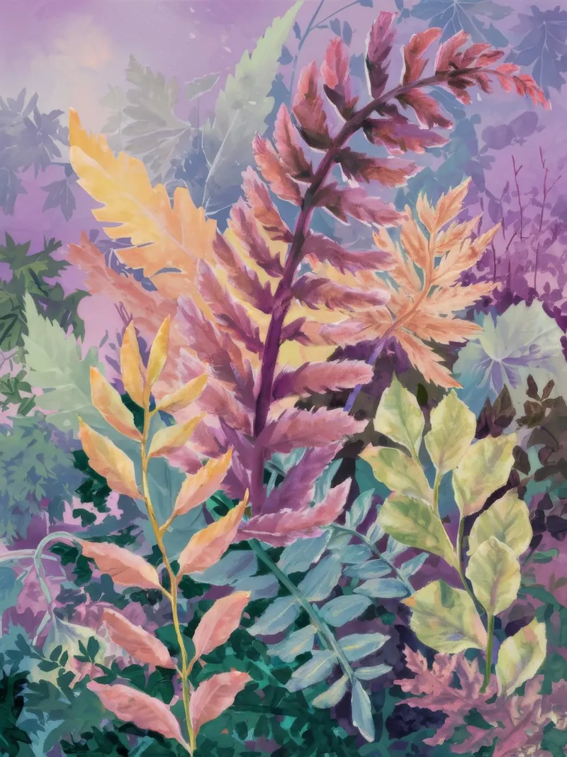 Il lussureggiante abbraccio di Fern poster con telaio in alluminio da Dream Spectrum
