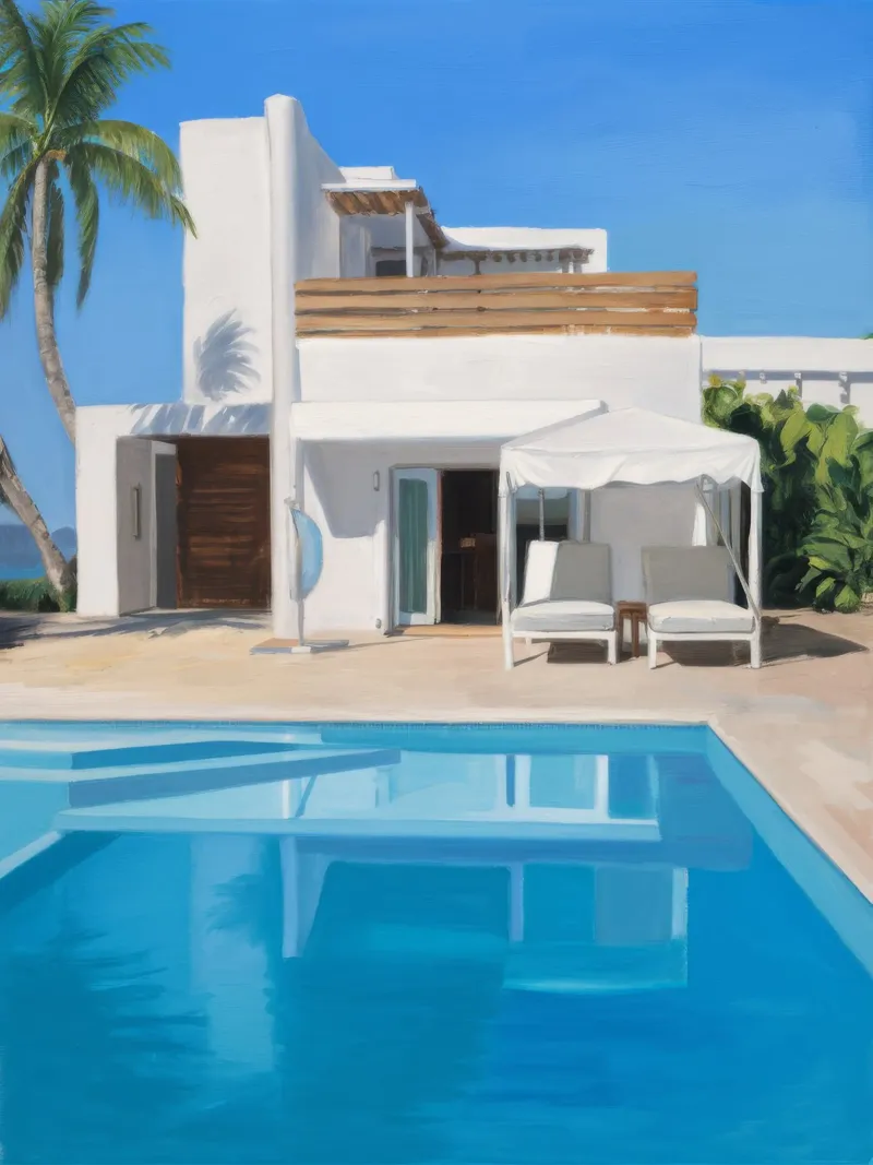 Azure Villa Gleam pellicola backlit da Infinite Chroma