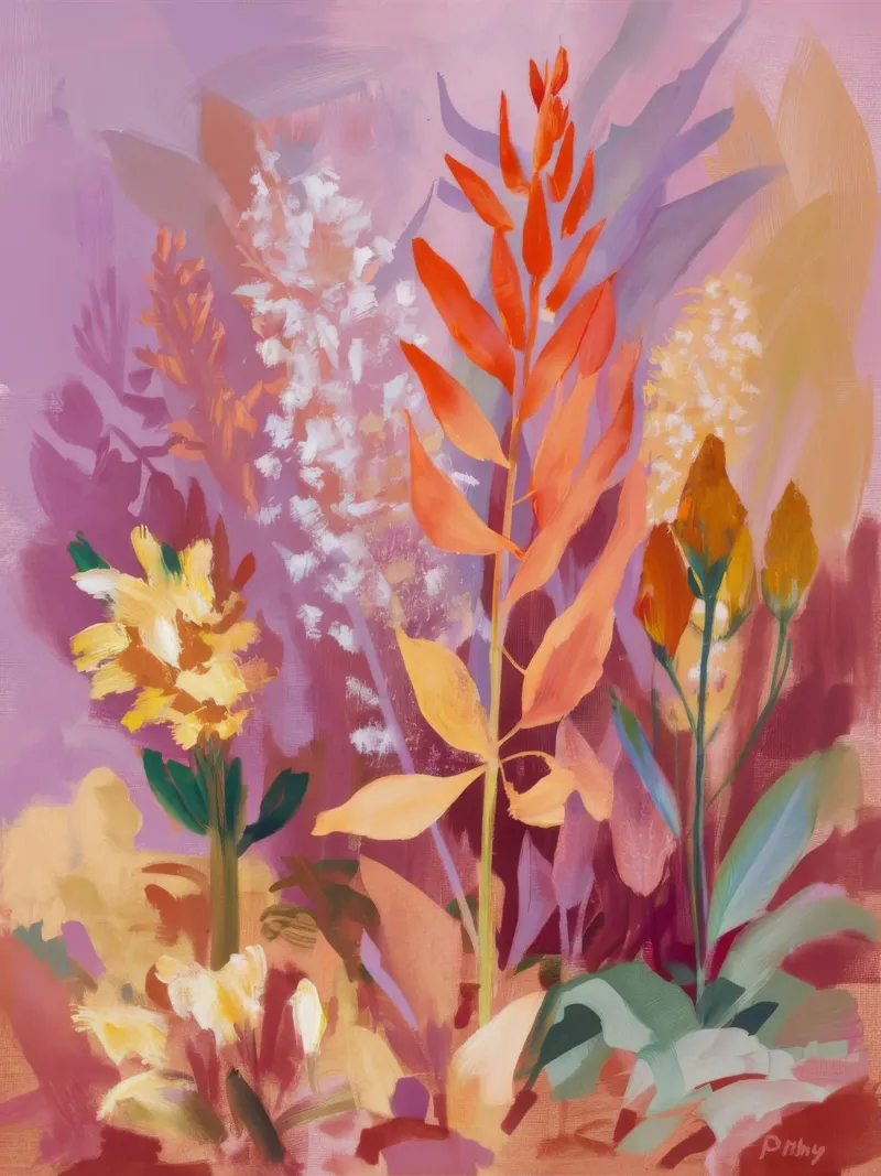 Ambra floreale Blaze pellicola backlit da Dream Spectrum