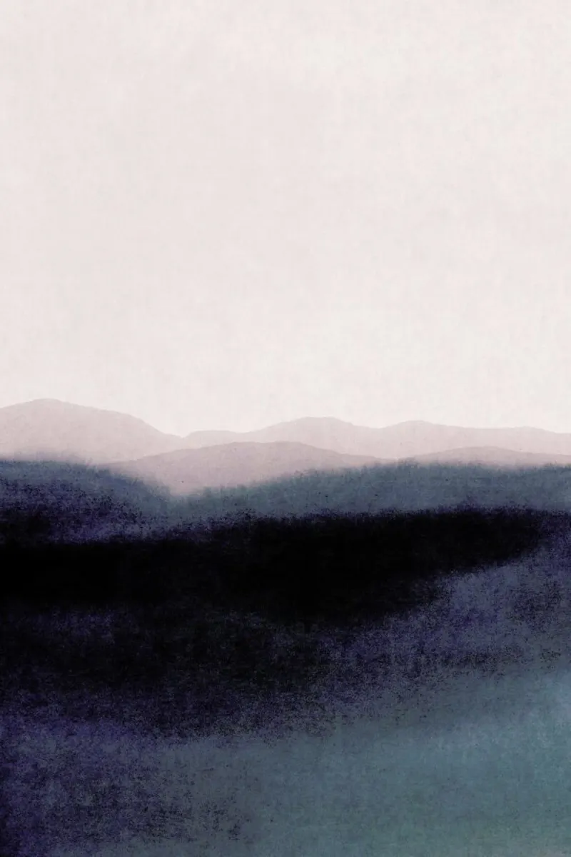 Dusk Scenery carta hahnemühle da IRIS LEHNHARDT FINE ART