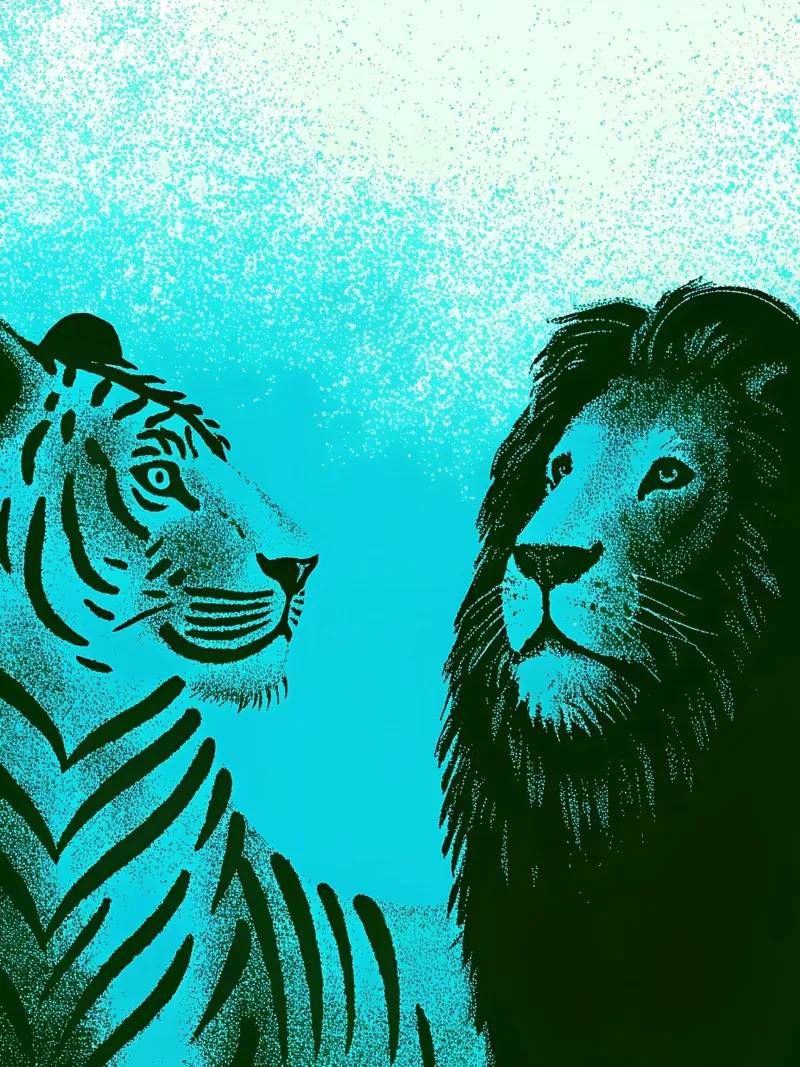 Tigre e Leone carta hahnemühle da SOUL SHOP