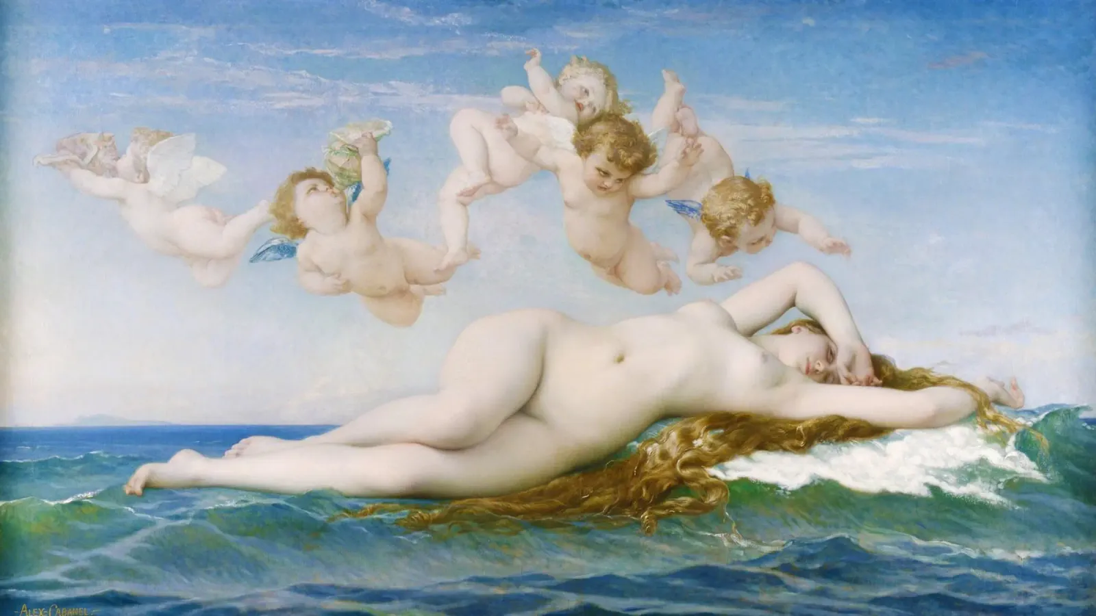Alexandre Cabanel’s The Birth of Venus (1863) acrylic glass by Venus Art