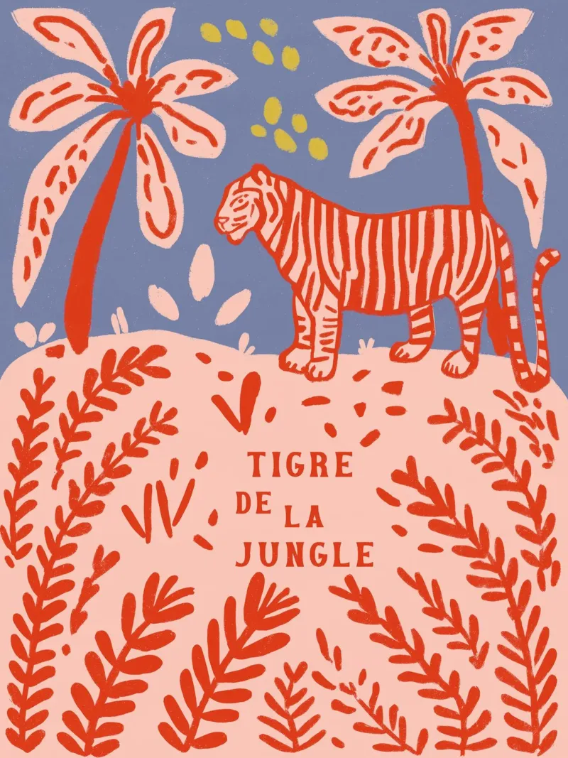 Tigre De la Jungle alluminio dibond da treechild