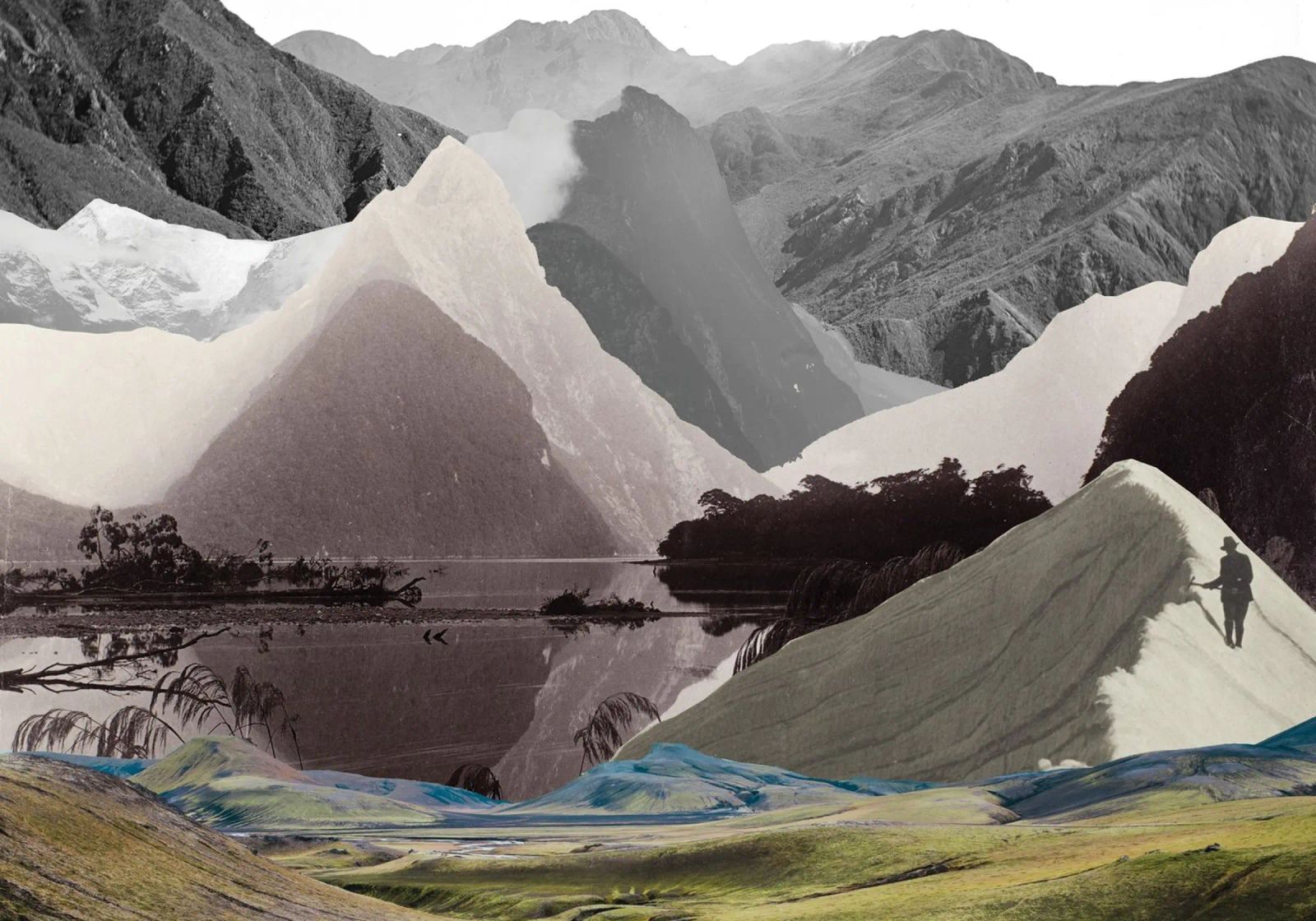 Phantom Range | Press Play Art Print Collage pellicola backlit da Press Play Art Prints