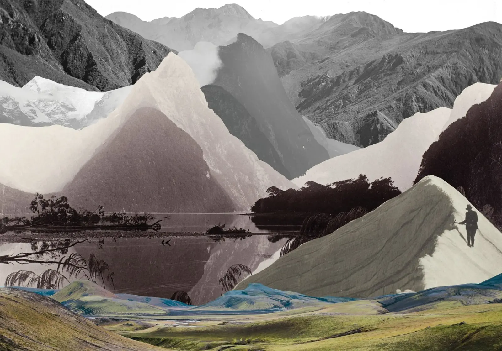 Phantom Range | Press Play Art Print Collage metacrilato de Press Play Art Prints