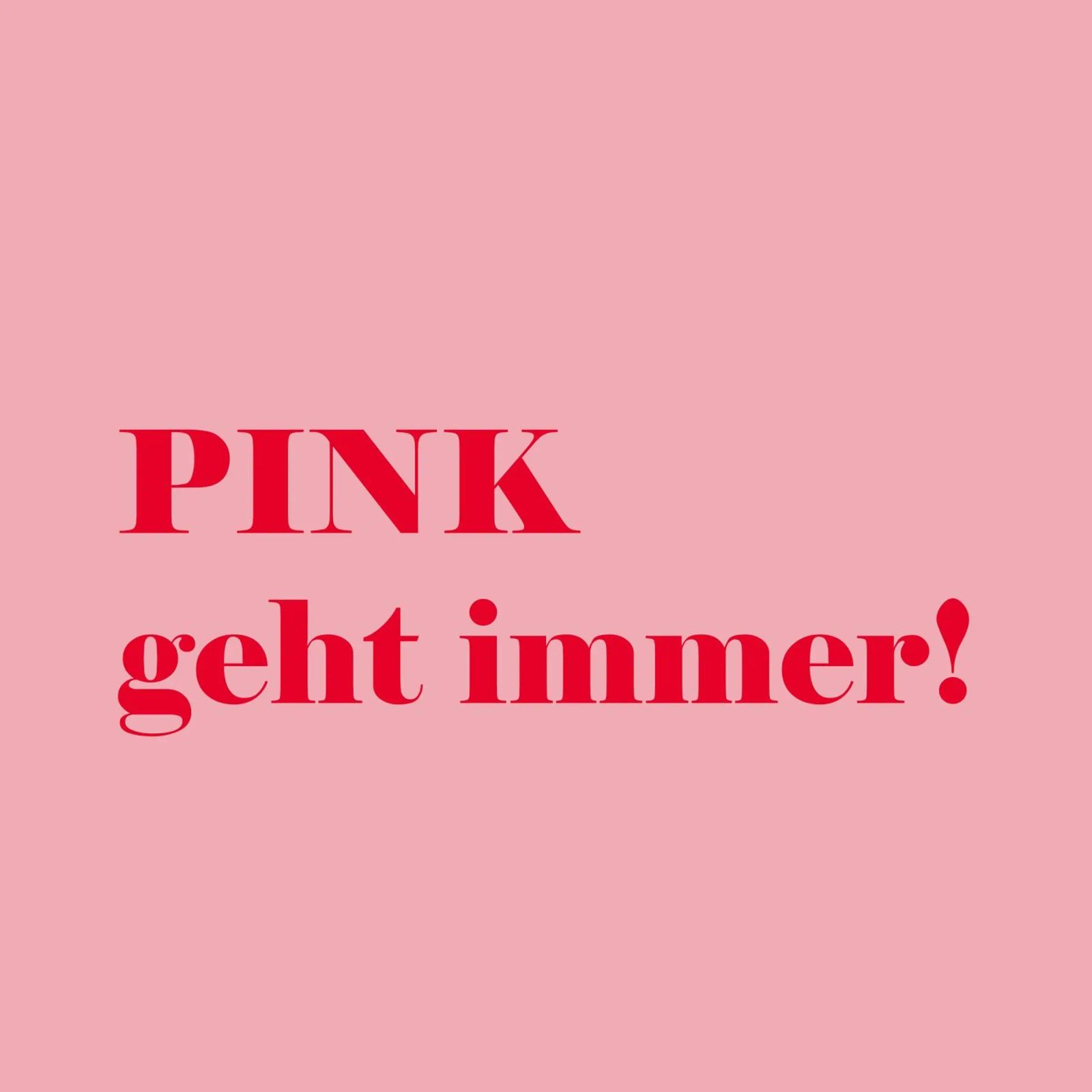 Pink always works - a cheerful statement in raspberry red for the canvas by Stilrausch