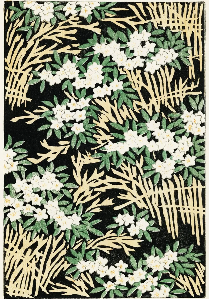 Forest illustration poster con telaio in plastica da vintageshop
