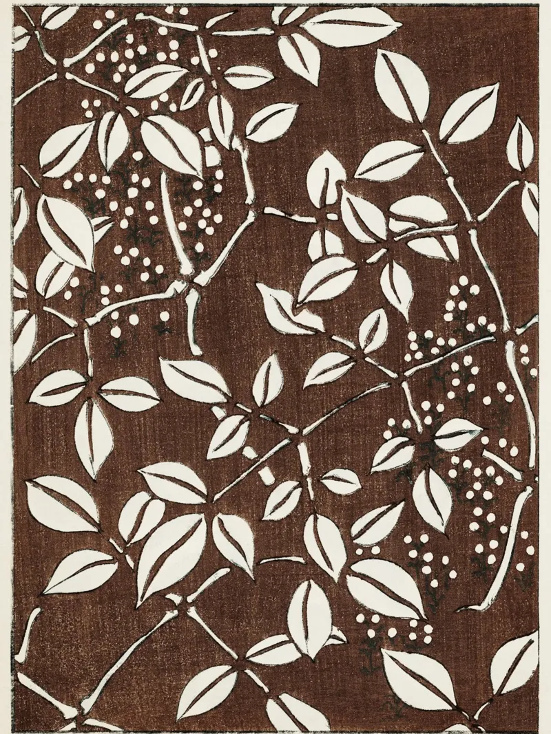 Leaf pattern pellicola backlit da vintageshop