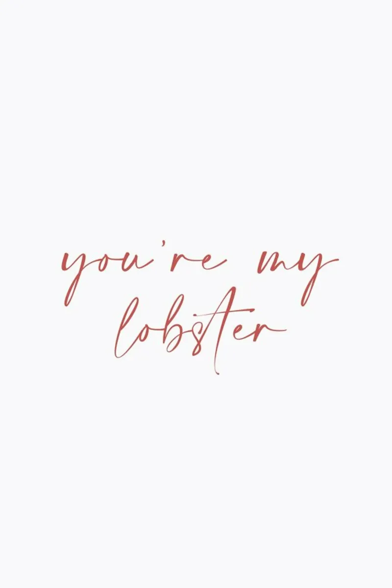 You're My Lobster pellicola backlit da Ayleen