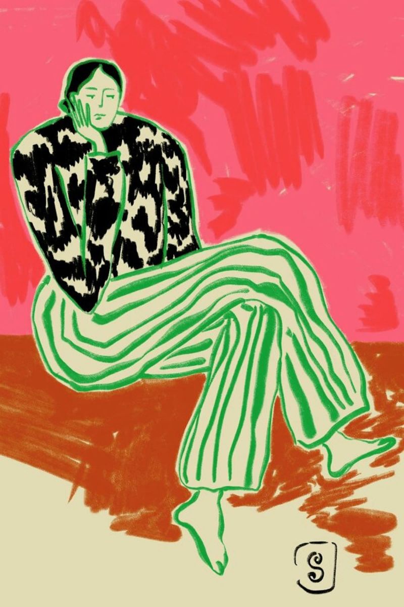 Calm Woman Portrait Poster von Sandra Poliakov