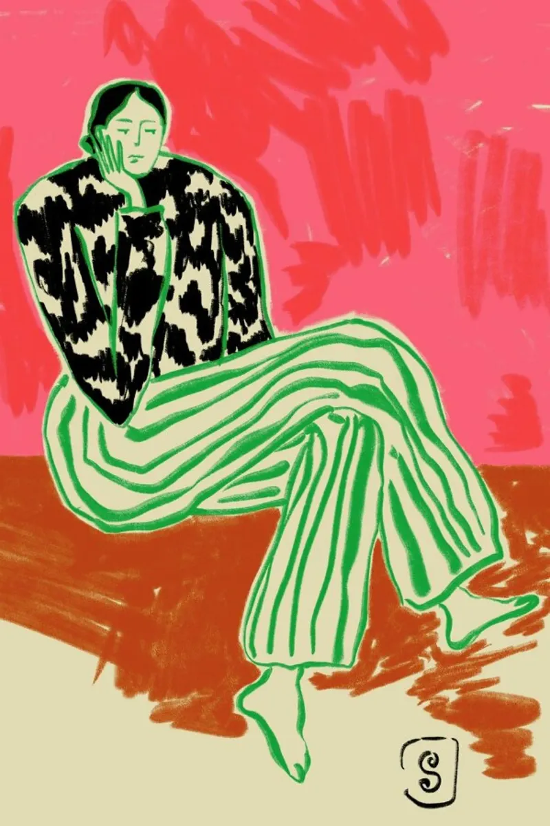 Calm Woman Portrait poster by Sandra Poliakov