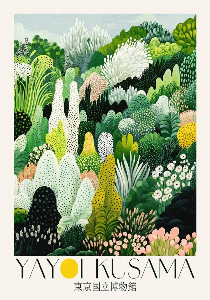 plants greenery poster with plastic frame by Luke Yaeger