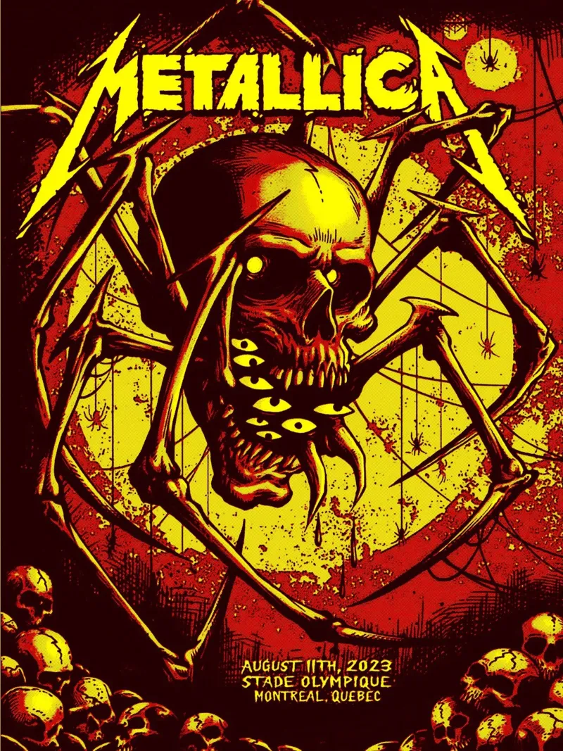 metallica band art alu dibond de vanhesling