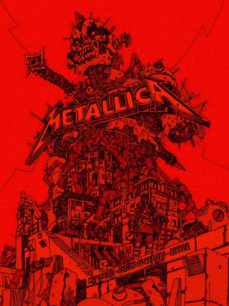 metallica band art carta hahnemühle da vanhesling