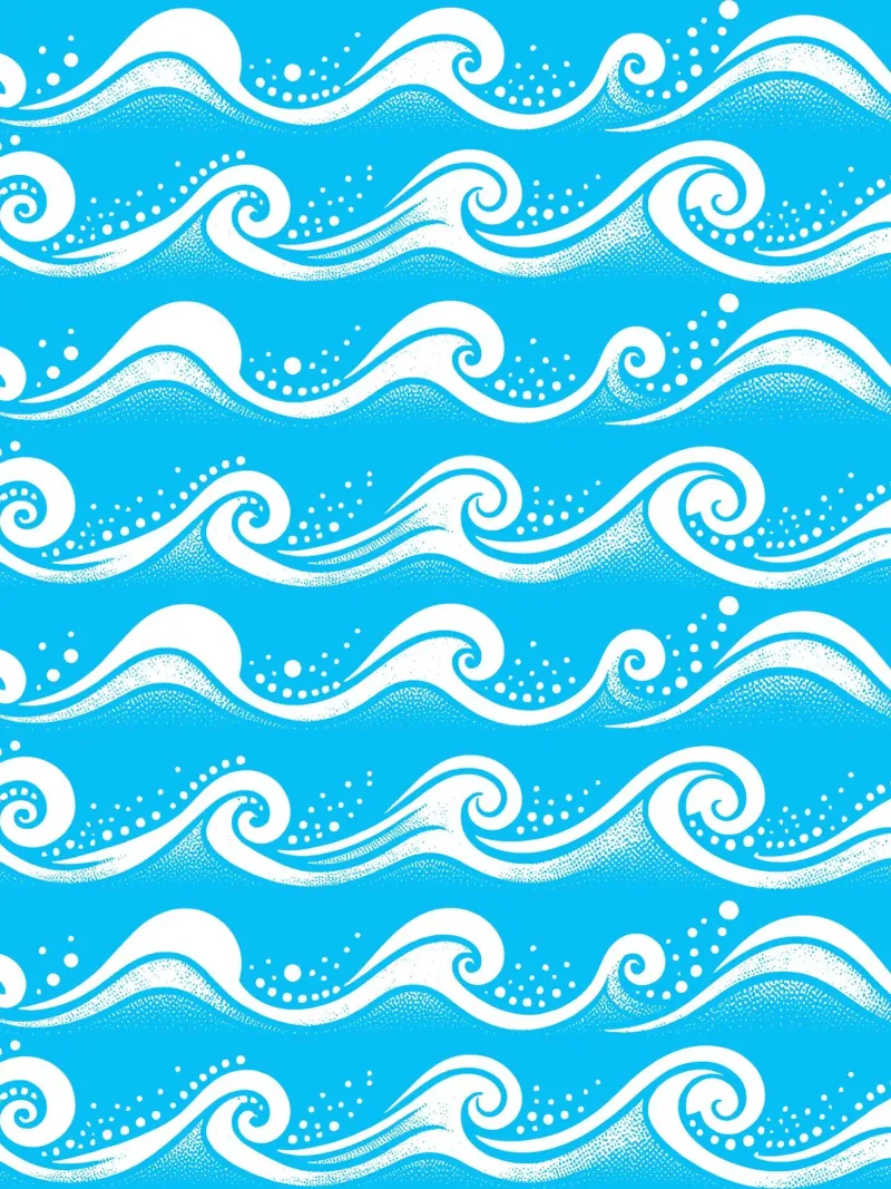 Onde Acqua Blu Bianco pannello forex da SilverPegasus
