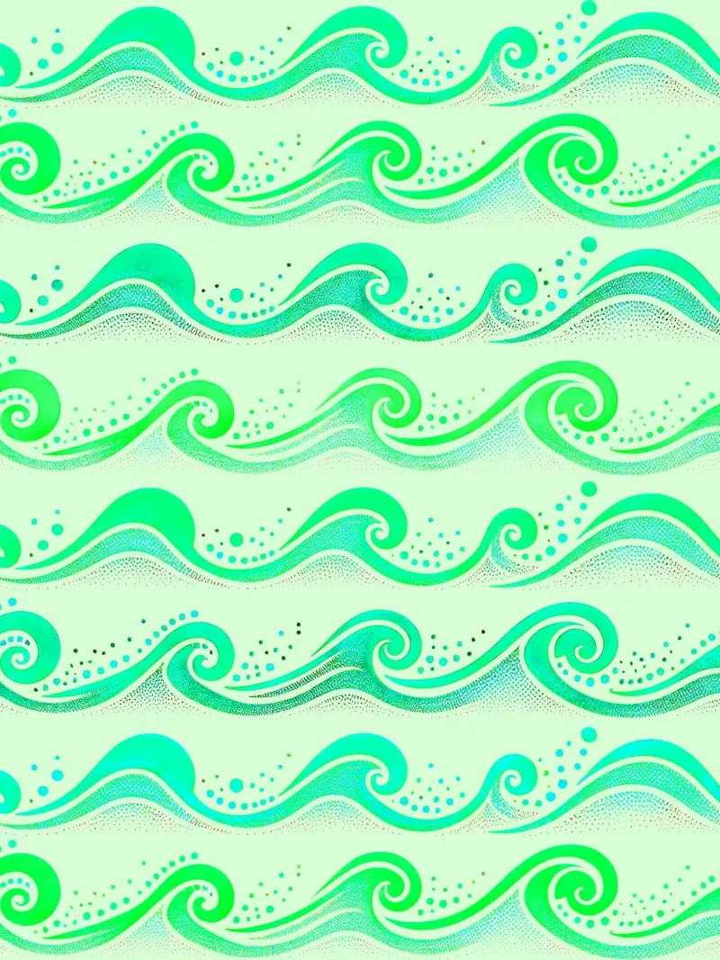 Onde verdi carta hahnemühle da SilverPegasus