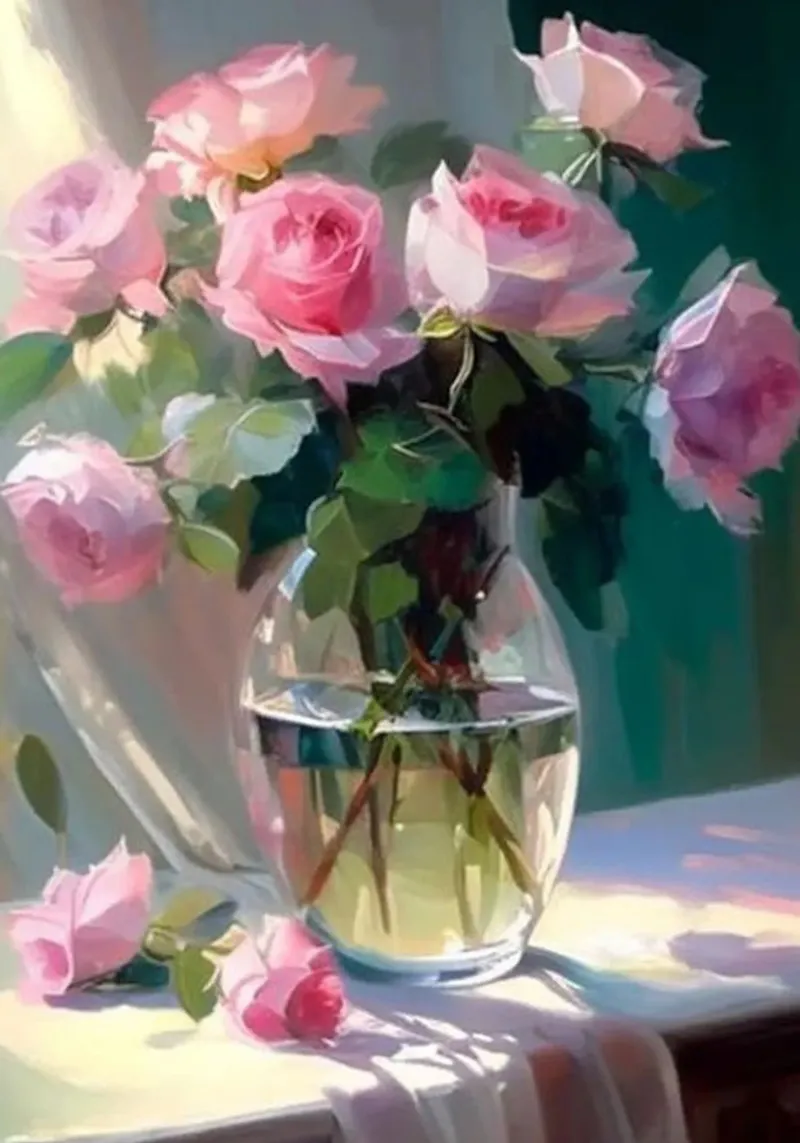 Monet - Vaso di fiori pellicola backlit da Günstiger Laden