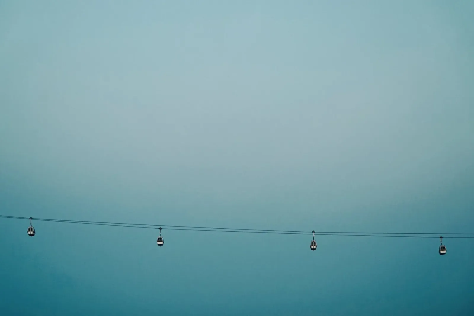 Cable Cars - Minimal Landscape canvas by KISSA STUDIO