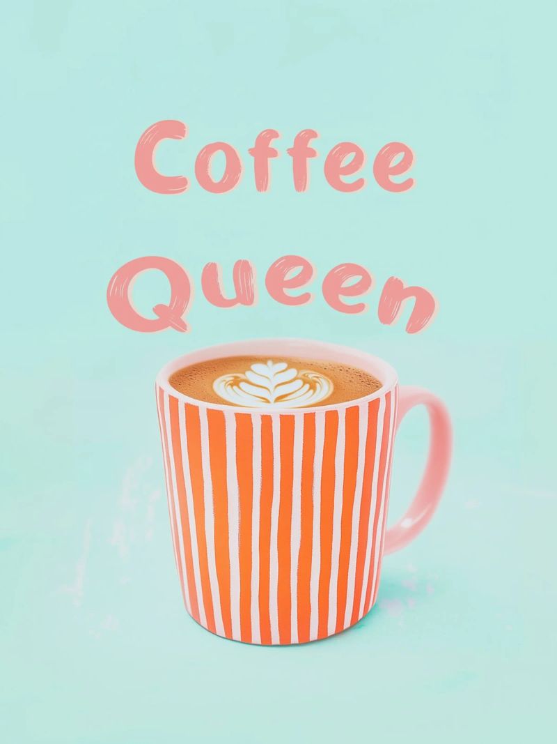 Amore di caffè con schiuma di latte pellicola backlit da Carinaprint