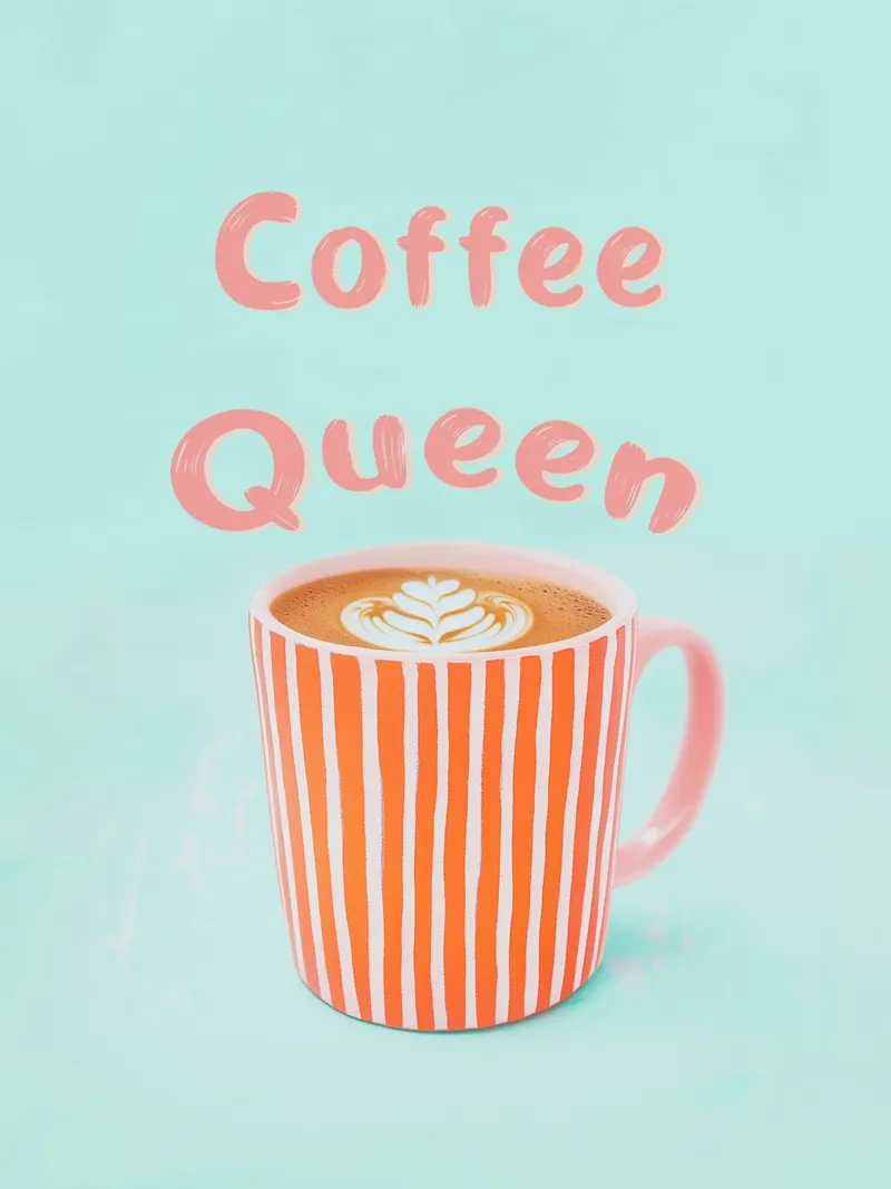 Amor de café con espuma de leche lámina retroiluminada de Carinaprint