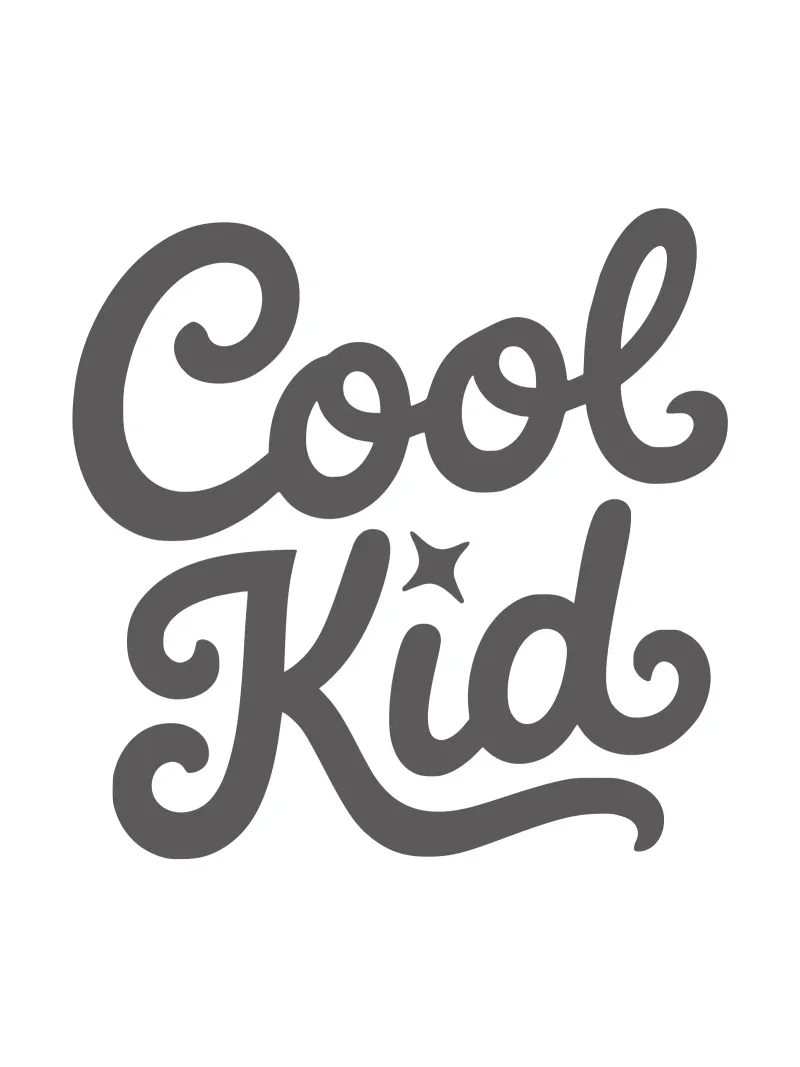 Cool Kid per ragazzi e ragazze pellicola backlit da RB-Quotes